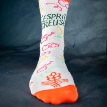 chaussettes esprit creuse orange