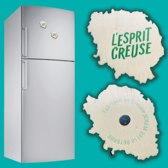magnet esprit creuse envers endroit sur frigo