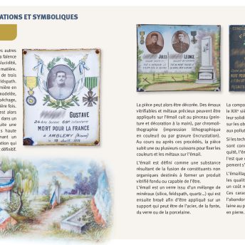 les plaques funéraires des soldats creusois de la première guerre mondiale